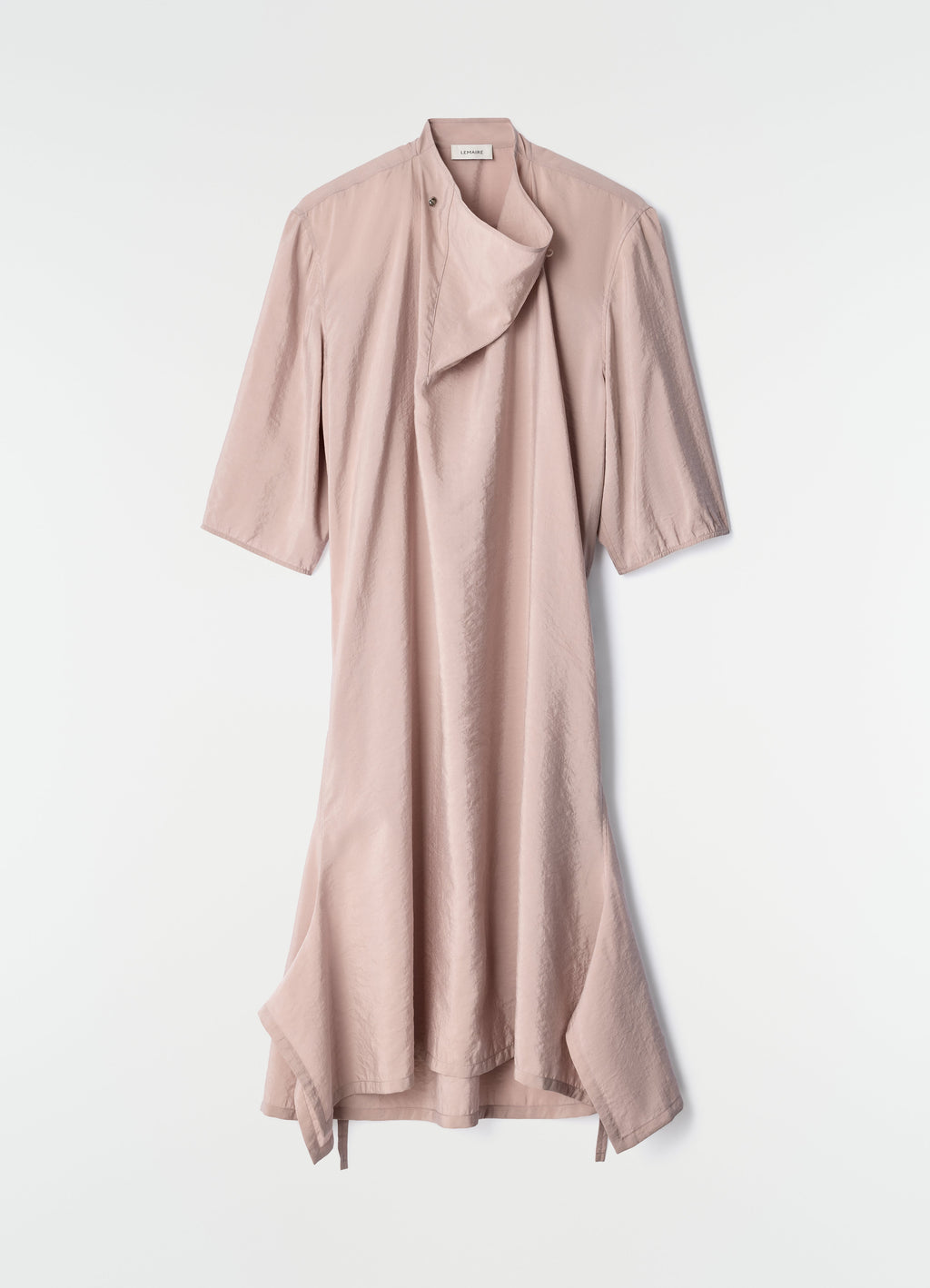 ROBE À COL SOUPLE EN SOIE SÈCHE
