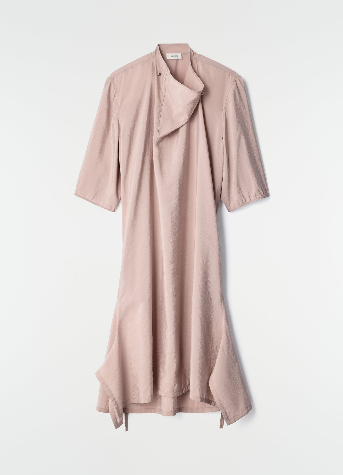 ROBE À COL SOUPLE EN SOIE SÈCHE