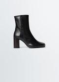 ANATOMIC BOOTS WITH 80MM HEEL IN GLOSSY VEGETABLE LEATHER