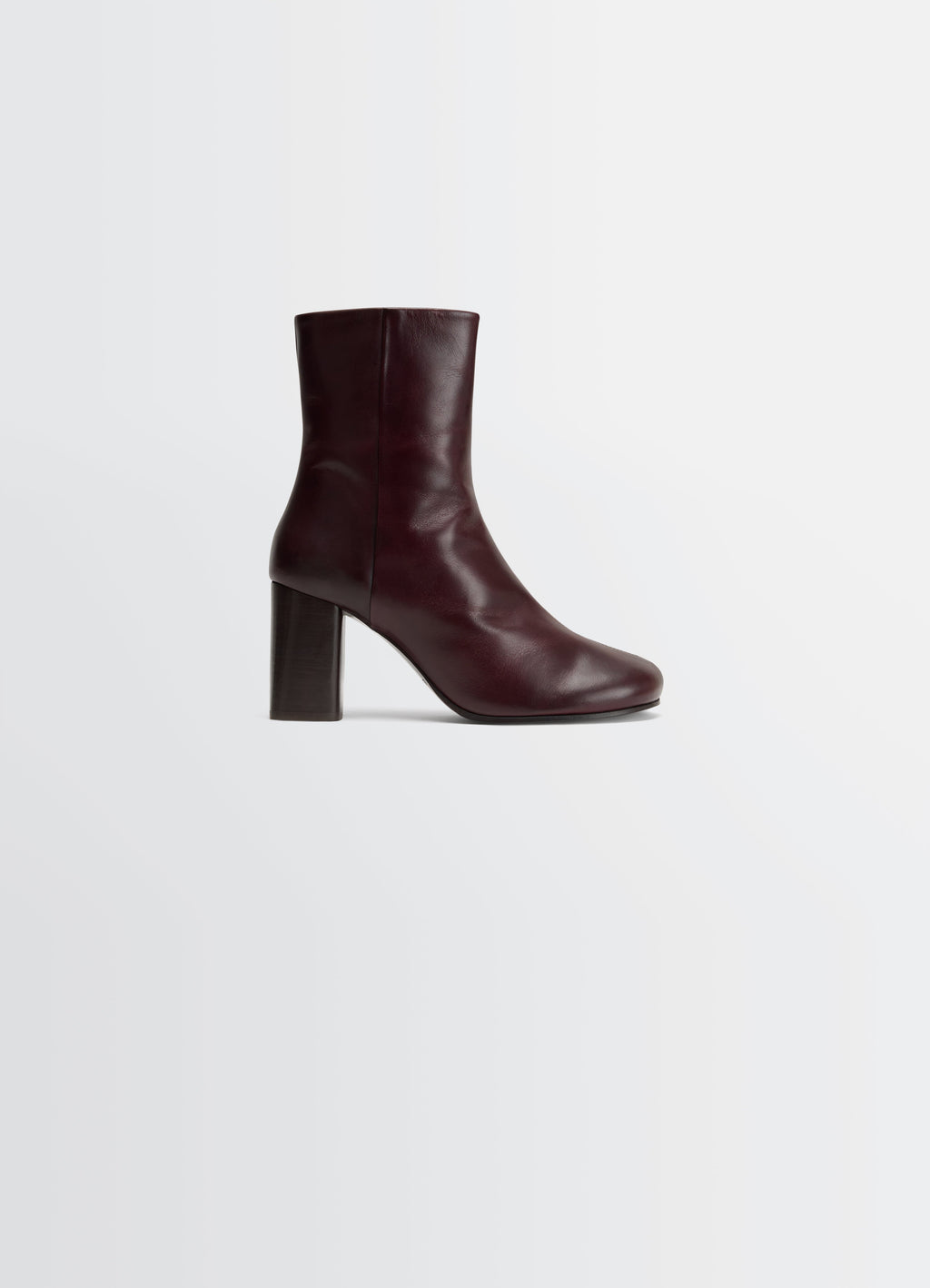 ANATOMIC BOOTS WITH 80MM HEEL IN GLOSSY VEGETABLE LEATHER