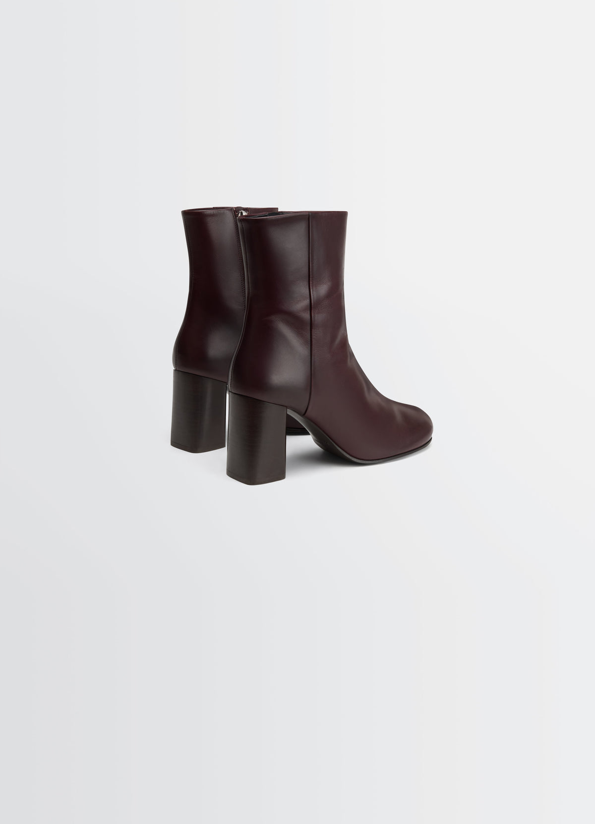 ANATOMIC BOOTS WITH 80MM HEEL IN GLOSSY VEGETABLE LEATHER
