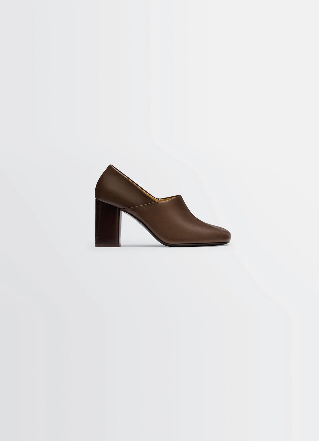 ESCARPIN ANATOMIQUE À TALON DE 80 MM EN CUIR VÉGÉTAL VERNIS