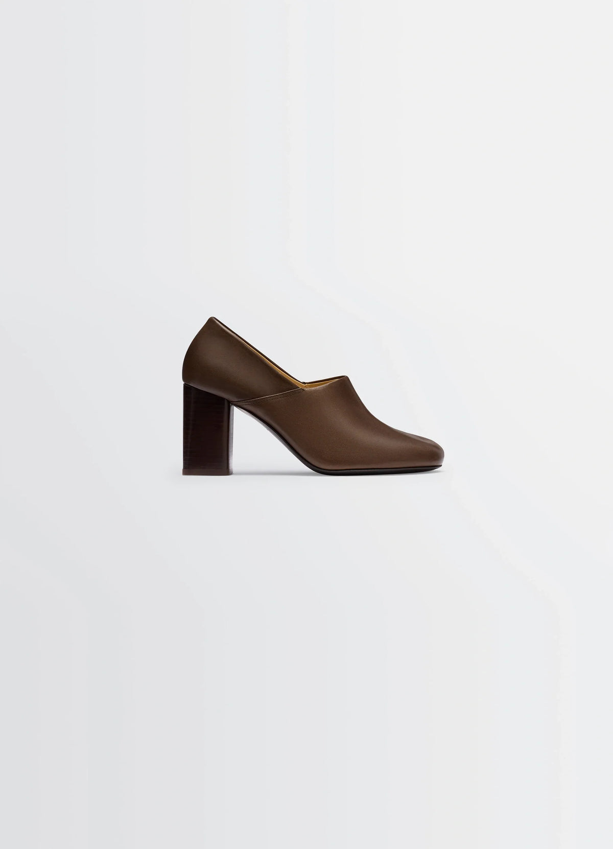 ANATOMIC PUMP WITH 80MM HEEL IN GLOSSY VEGETABLE LEATHER