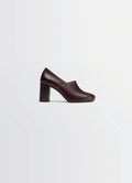 ESCARPIN ANATOMIQUE À TALON DE 80 MM EN CUIR VÉGÉTAL VERNIS
