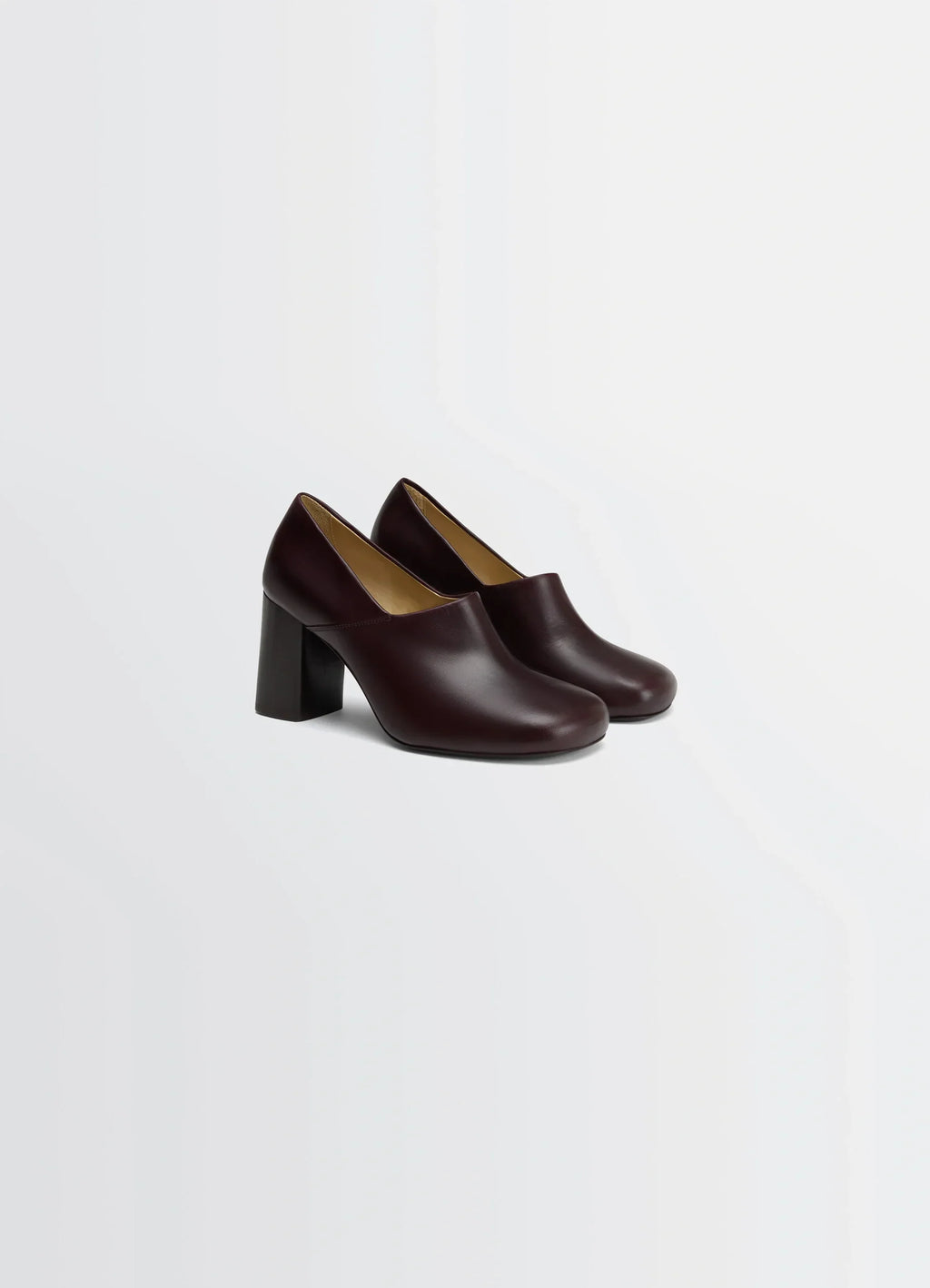 ESCARPIN ANATOMIQUE À TALON DE 80 MM EN CUIR VÉGÉTAL VERNIS