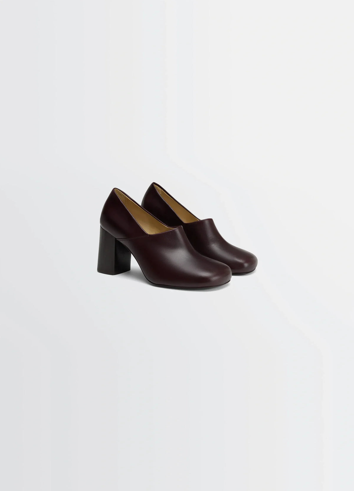 ANATOMIC PUMP WITH 80MM HEEL IN GLOSSY VEGETABLE LEATHER