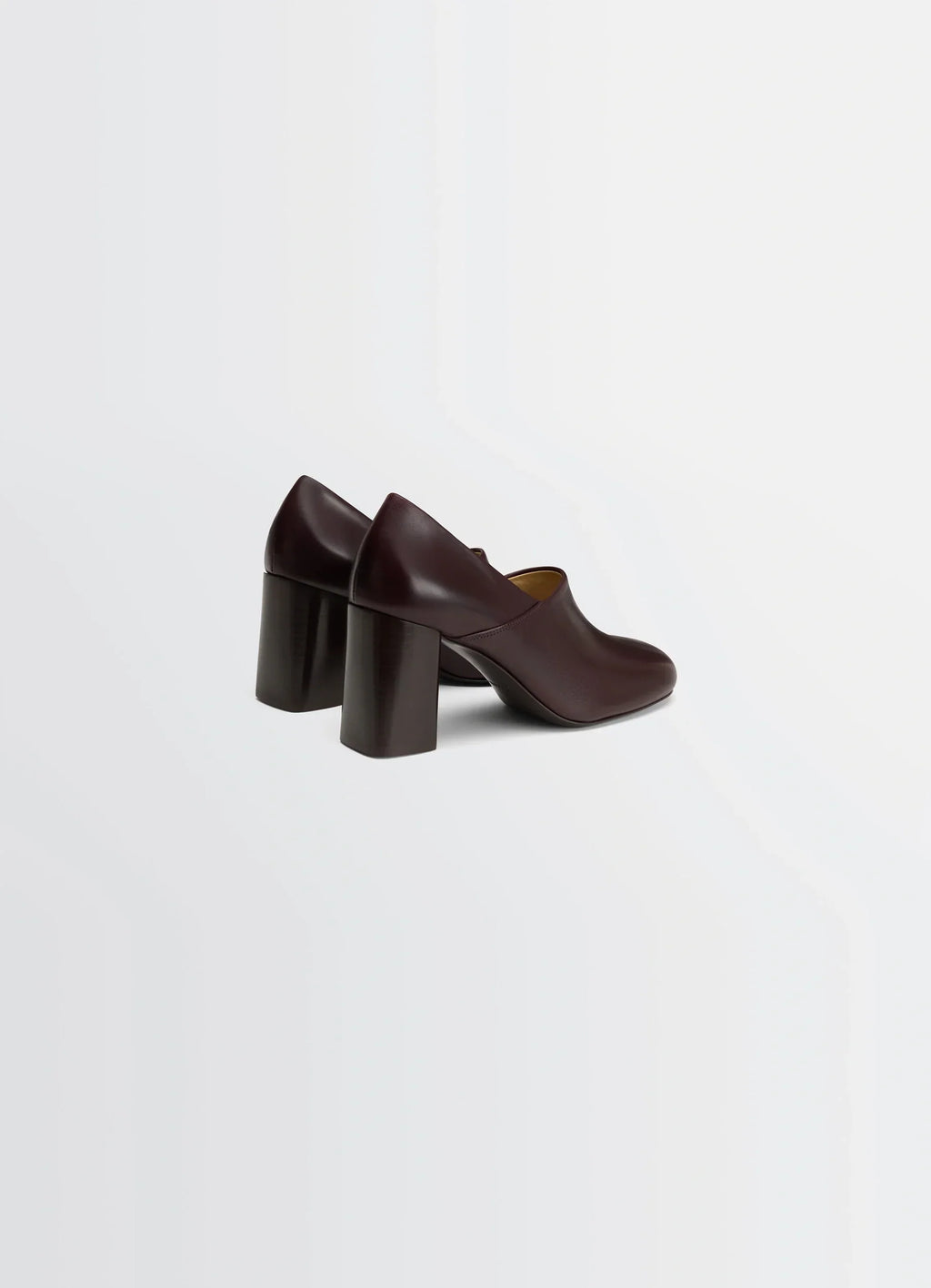 ESCARPIN ANATOMIQUE À TALON DE 80 MM EN CUIR VÉGÉTAL VERNIS