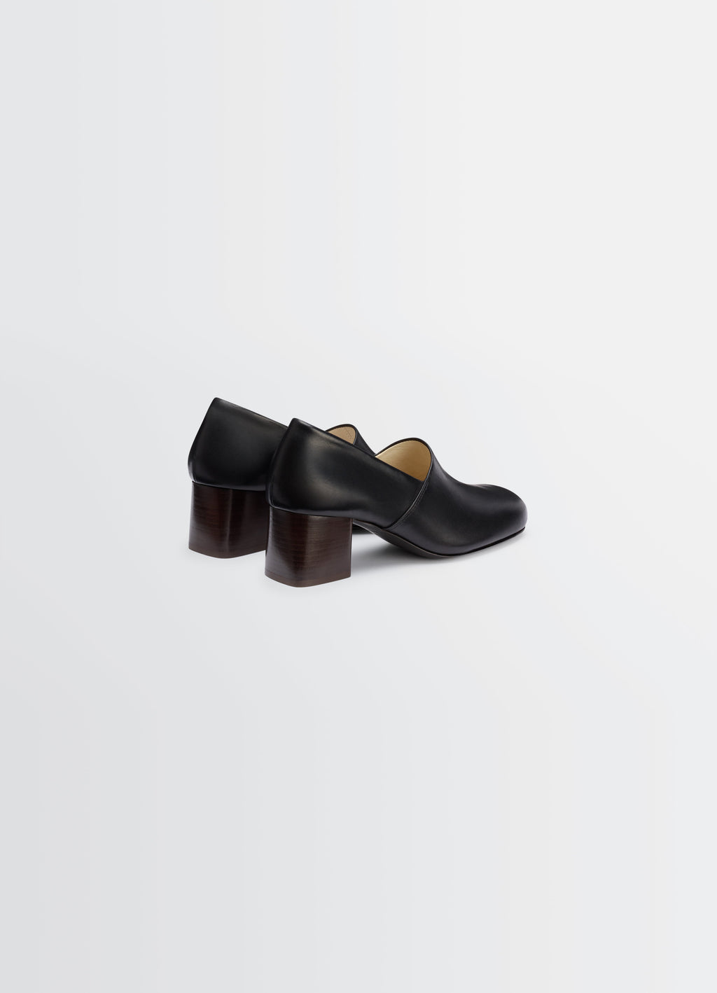ESCARPIN ANATOMIC 55 À TALON DE 55 MM EN CUIR VÉGÉTAL VERNIS