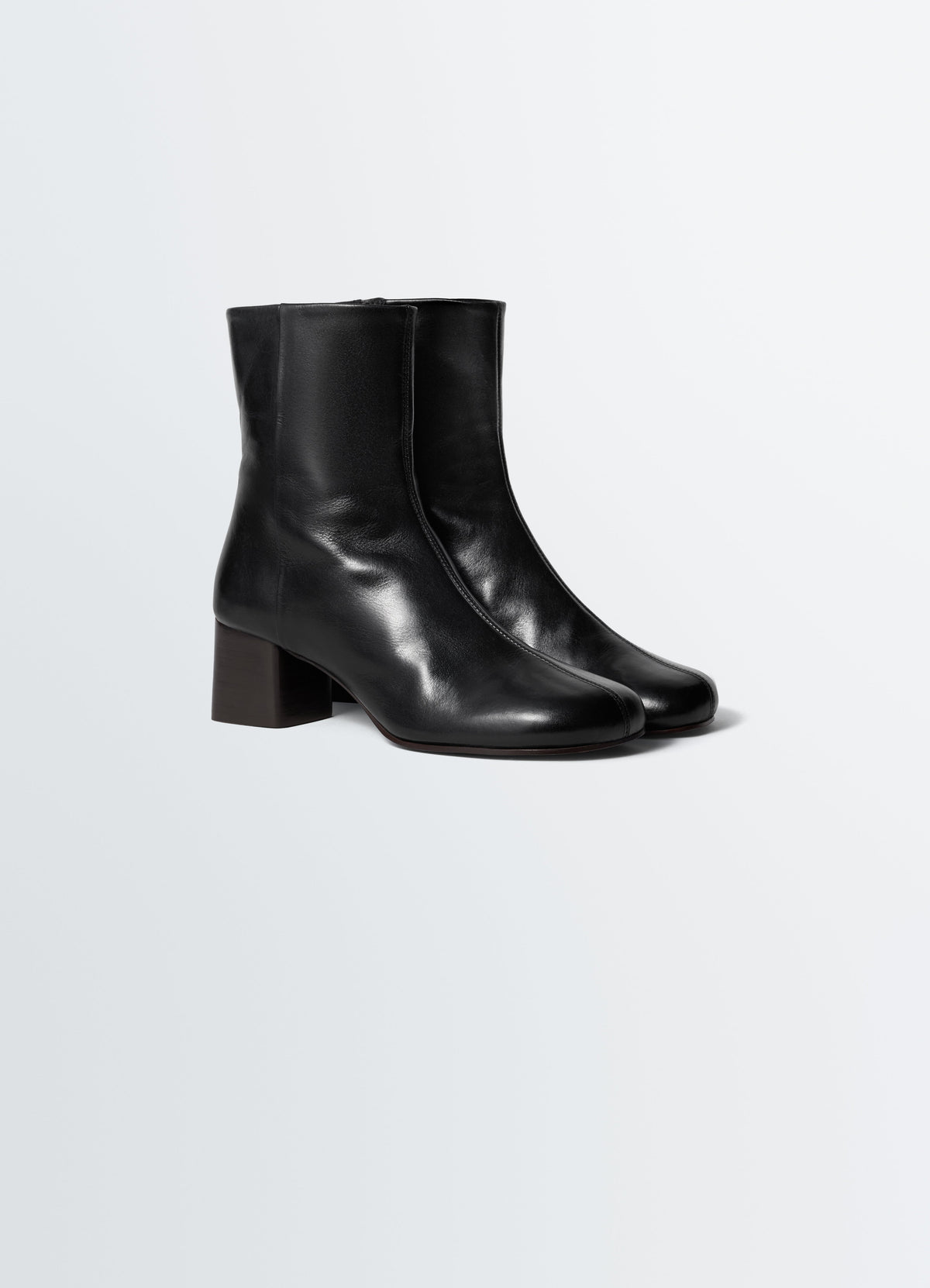 ANATOMIC BOOTS WITH 55MM HEEL IN GLOSSY VEGETABLE LEATHER