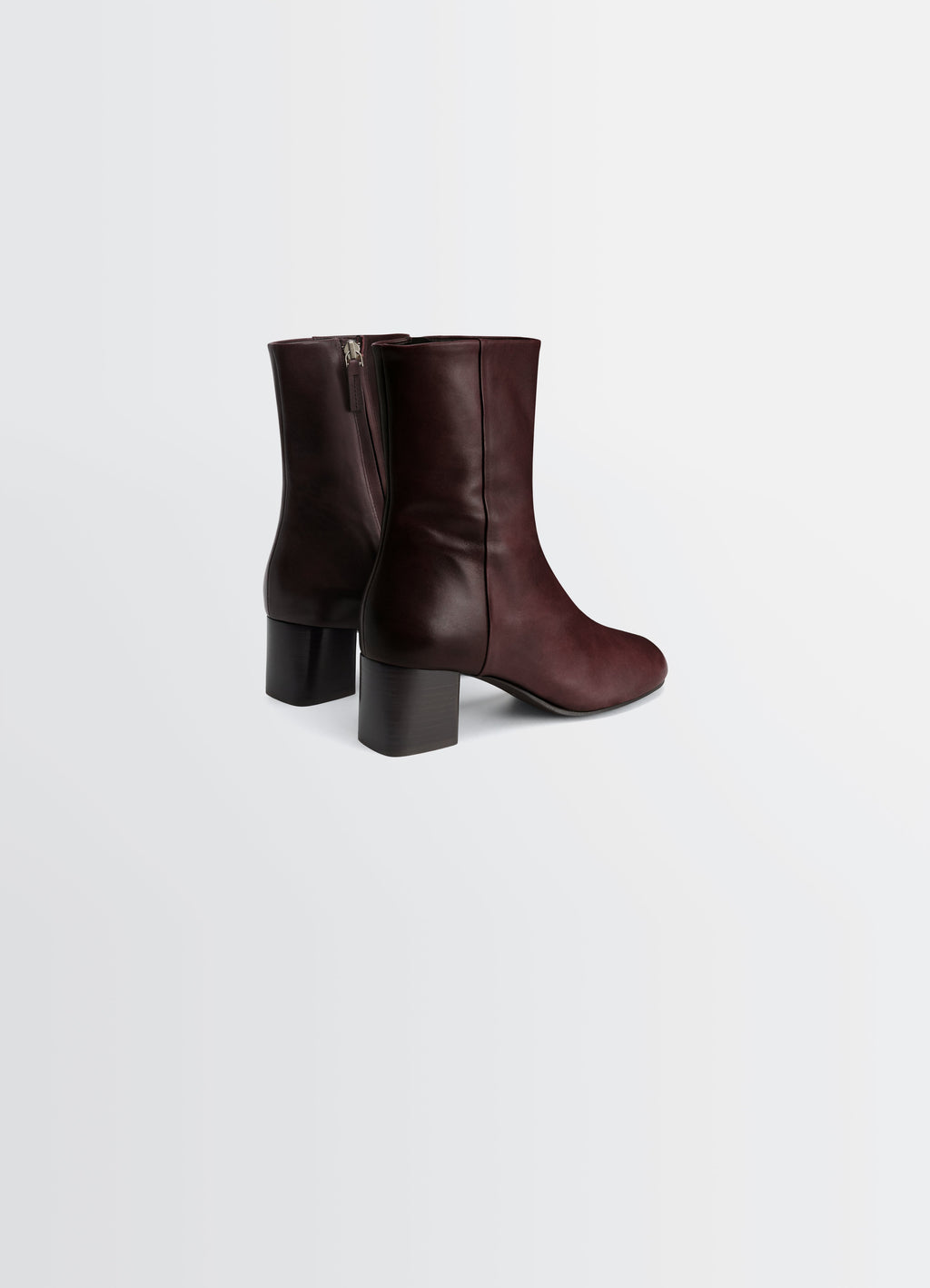 ANATOMIC BOOTS WITH 55MM HEEL IN GLOSSY VEGETABLE LEATHER