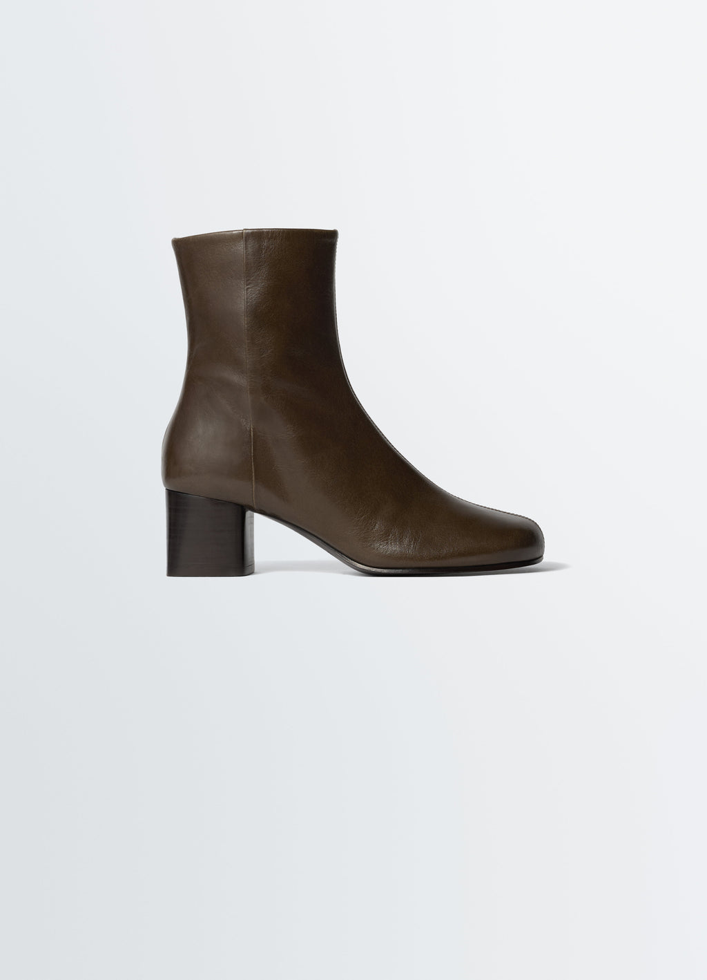 ANATOMIC BOOTS WITH 55MM HEEL IN GLOSSY VEGETABLE LEATHER