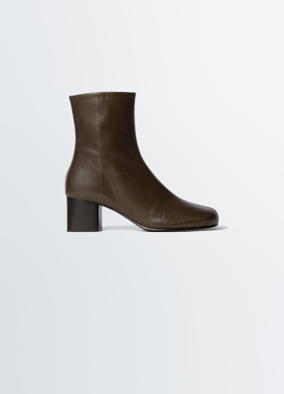 ANATOMIC BOOTS WITH 55MM HEEL IN GLOSSY VEGETABLE LEATHER