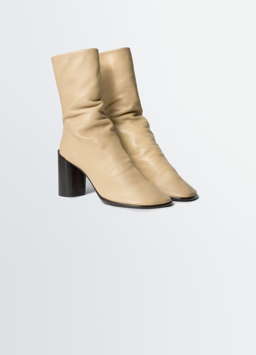BOTTINES EFFET GANT AVEC TALON DE 80 MM