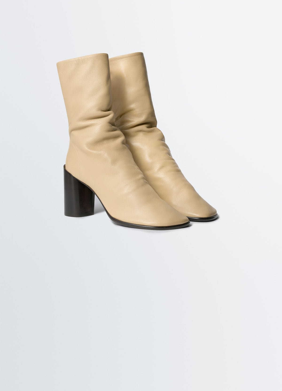 GLOVE ANKLE BOOTS WITH 80MM HEEL