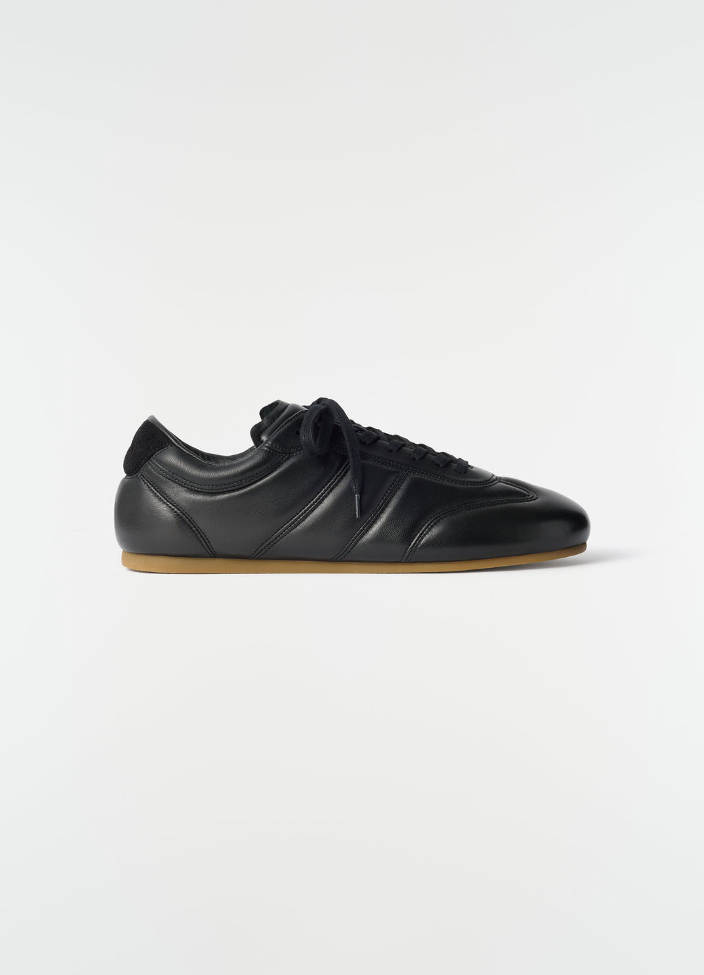 BASKET SOFT RUNNER EN CUIR D'AGNEAU NAPPA BRILLANT