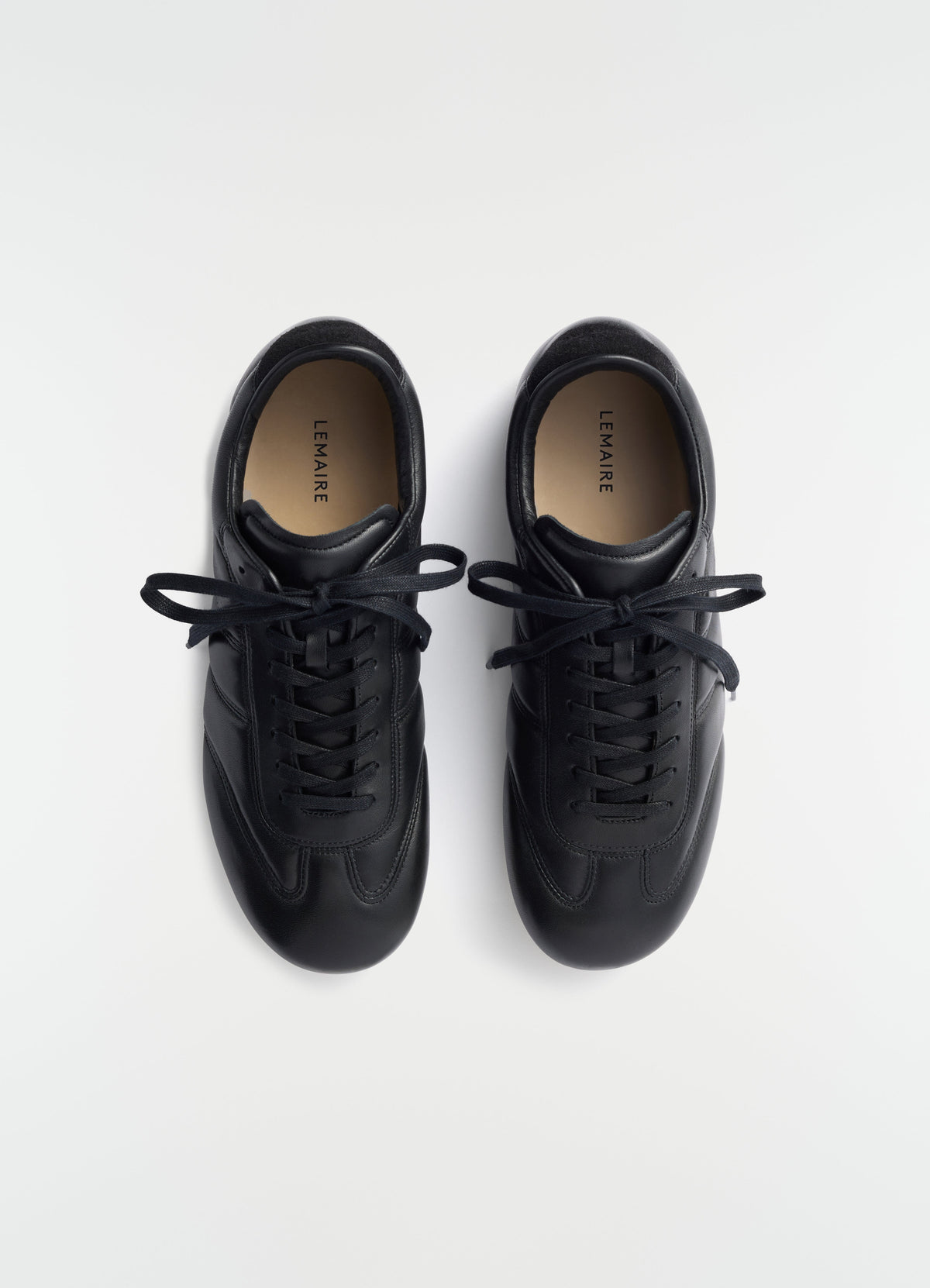 BASKET SOFT RUNNER EN CUIR D'AGNEAU NAPPA BRILLANT