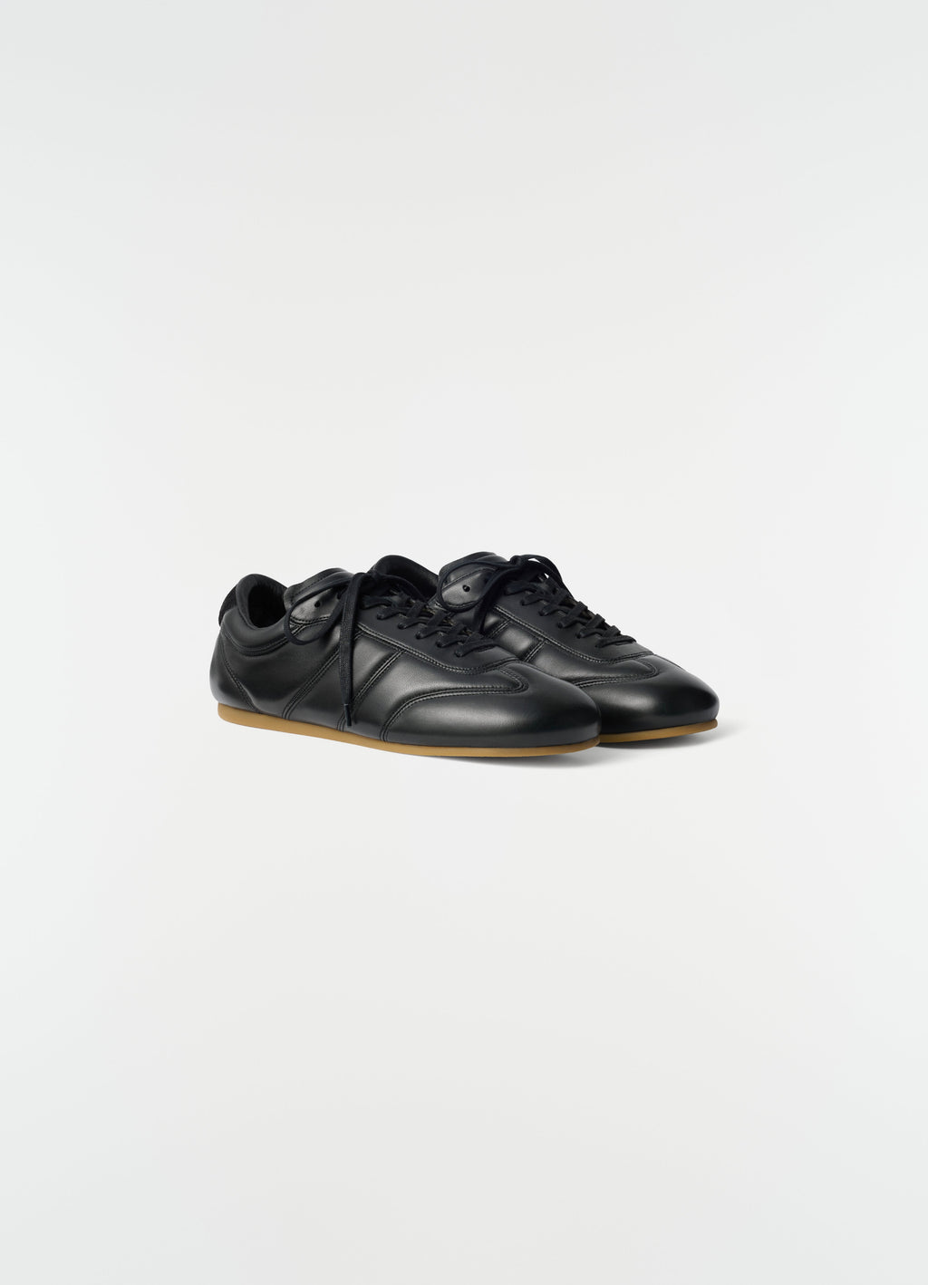 Baskets Soft Runner en cuir d'agneau nappa brillant
