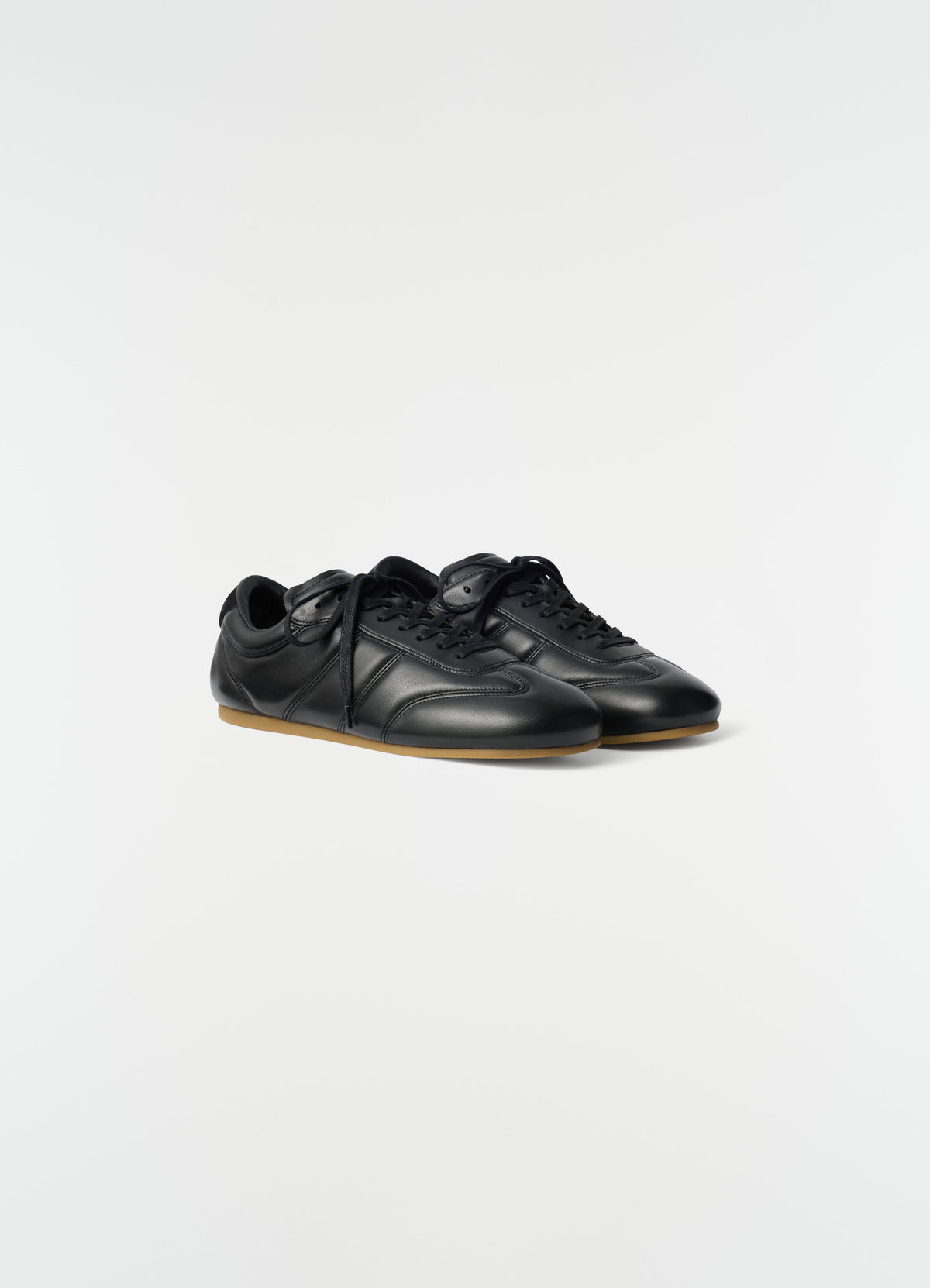 Baskets Soft Runner en cuir d'agneau nappa brillant