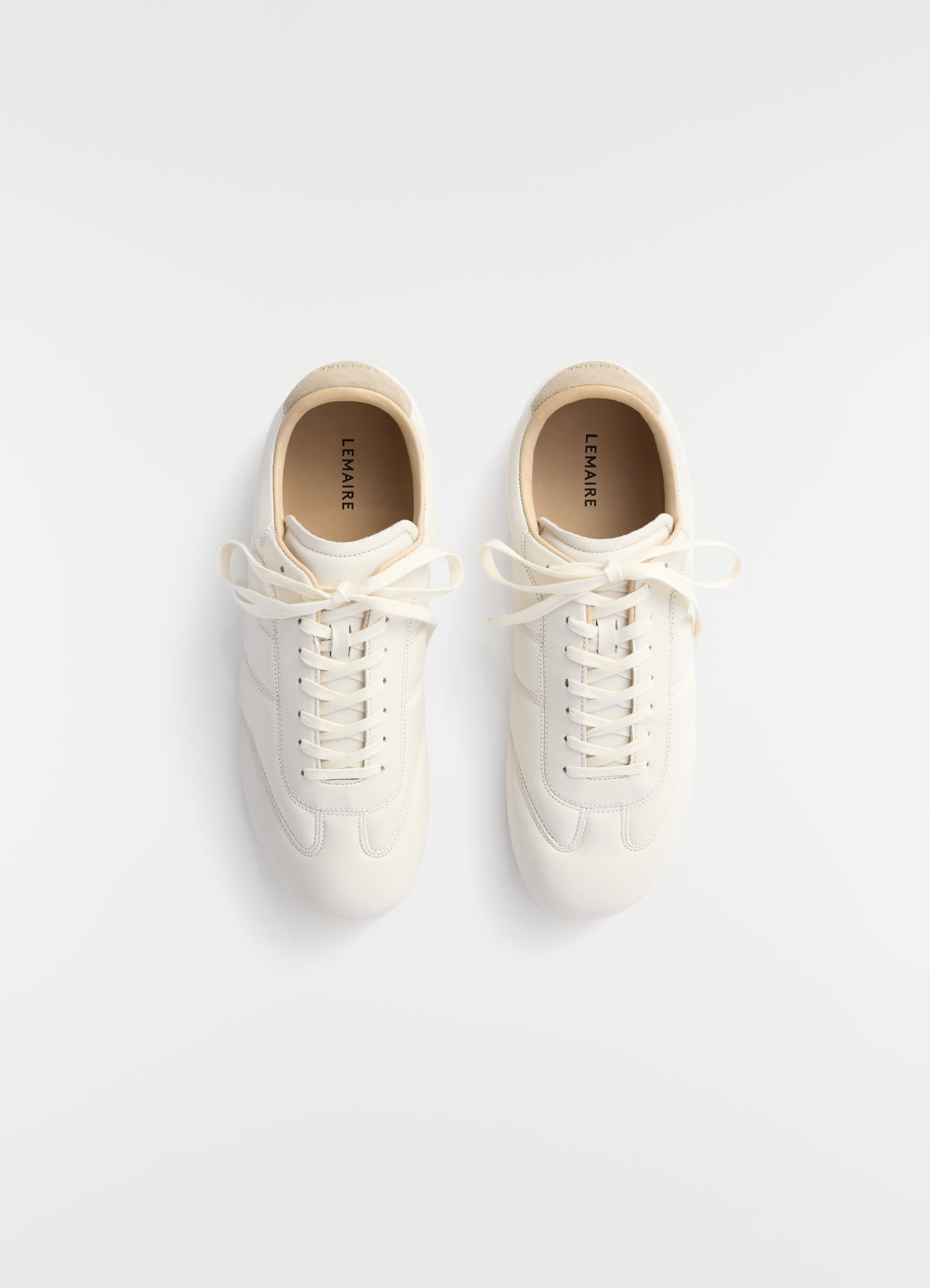 BASKET SOFT RUNNER EN CUIR D'AGNEAU NAPPA BRILLANT