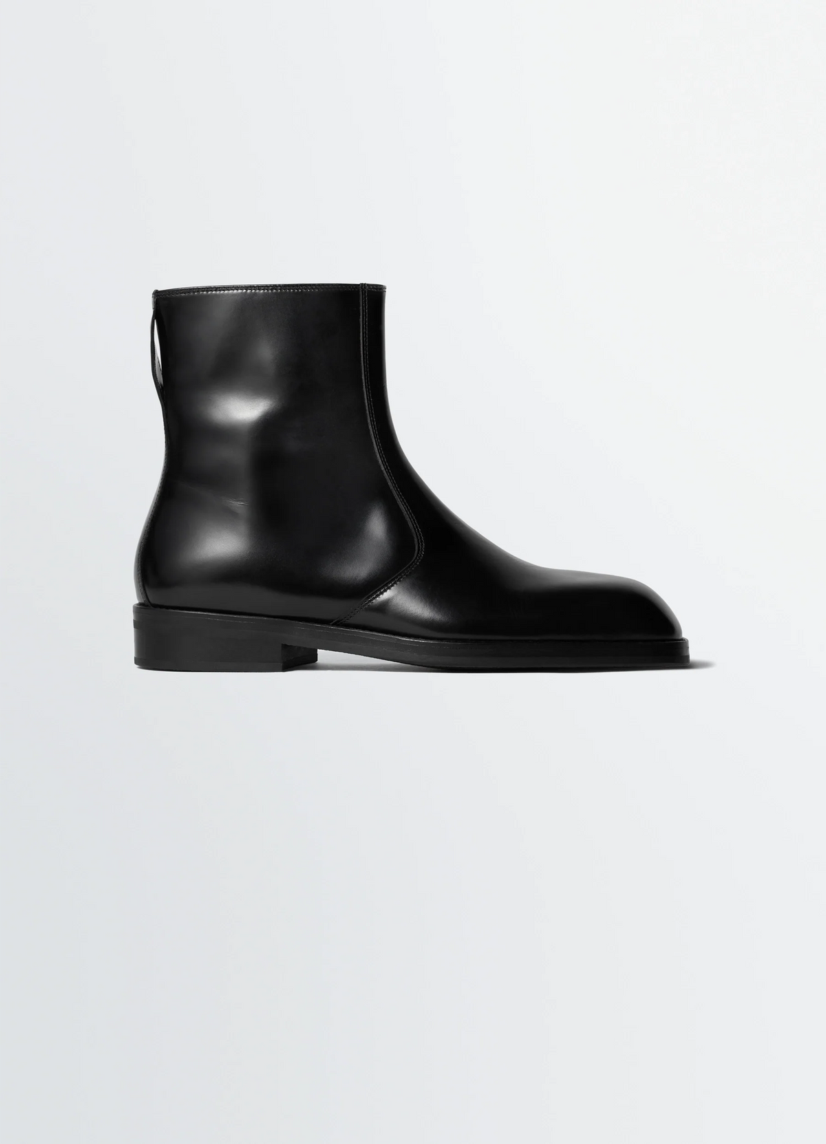 BOTTINES ZIPPÉES EN CUIR DE VEAU SOUPLE