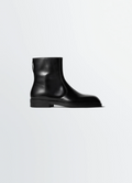 ZIPPED BOOTS IN SOFT CALFSKIN LEATHER