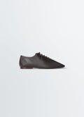 DERBIES SOURIS FLAT CLASSIC EN CUIR D'AGNEAU NAPPA LAVÉ