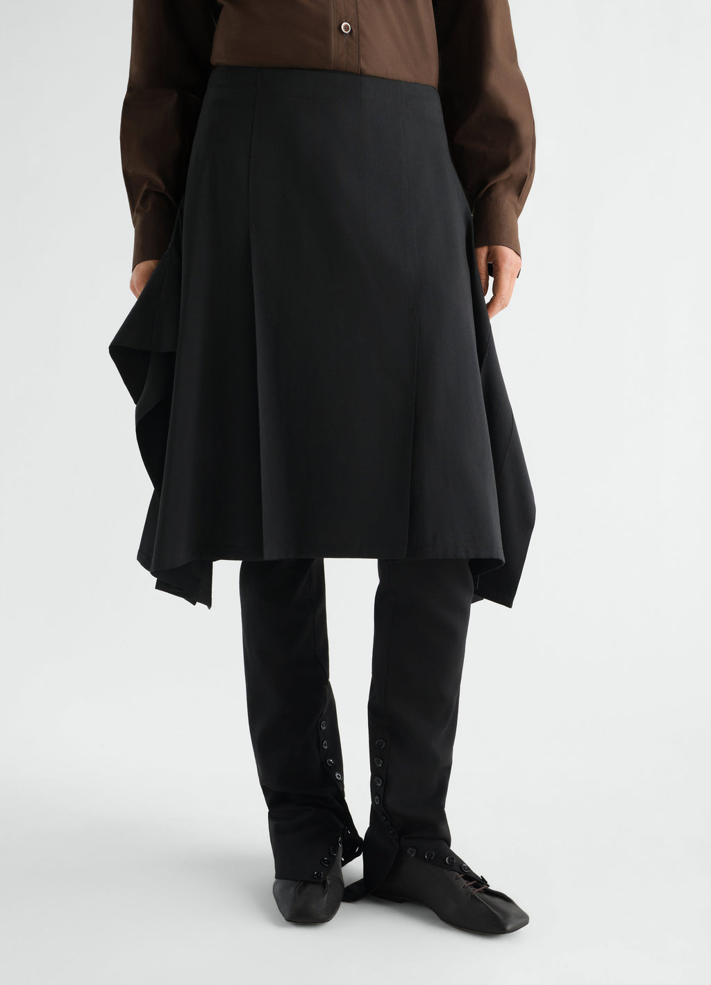 DERBIES SOURIS FLAT CLASSIC EN CUIR D'AGNEAU NAPPA LAVÉ