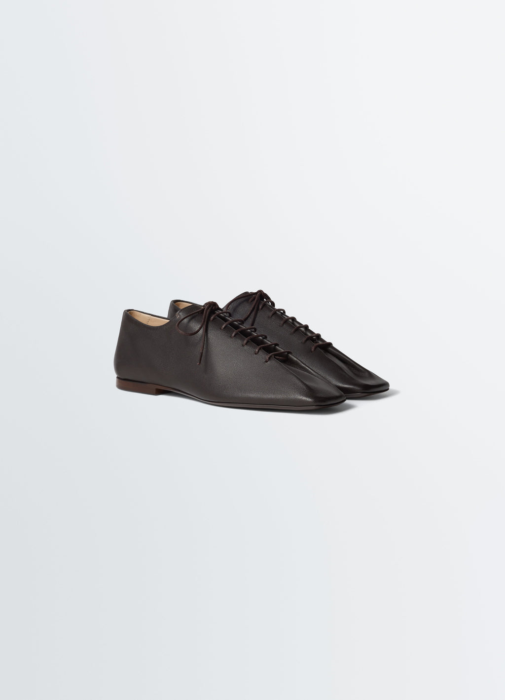 DERBIES SOURIS FLAT CLASSIC EN CUIR D'AGNEAU NAPPA LAVÉ