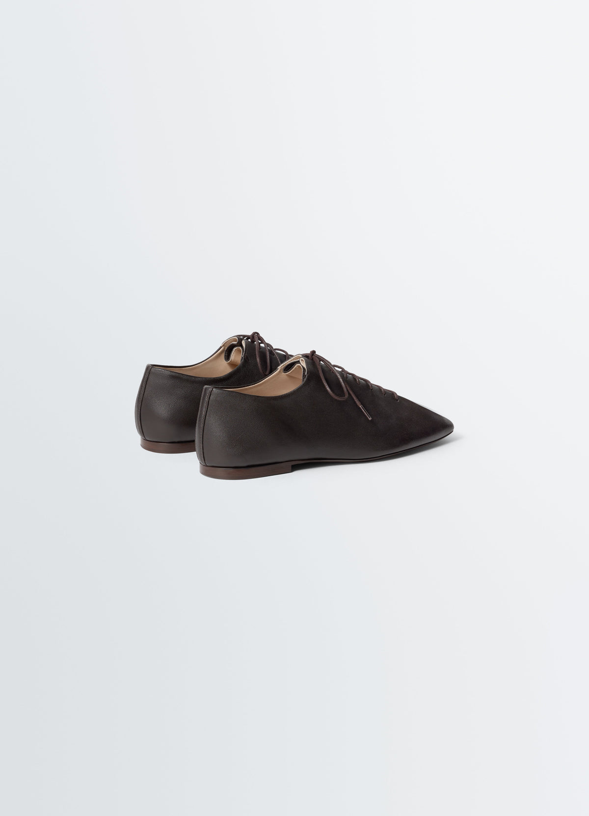 DERBIES SOURIS FLAT CLASSIC EN CUIR D'AGNEAU NAPPA LAVÉ