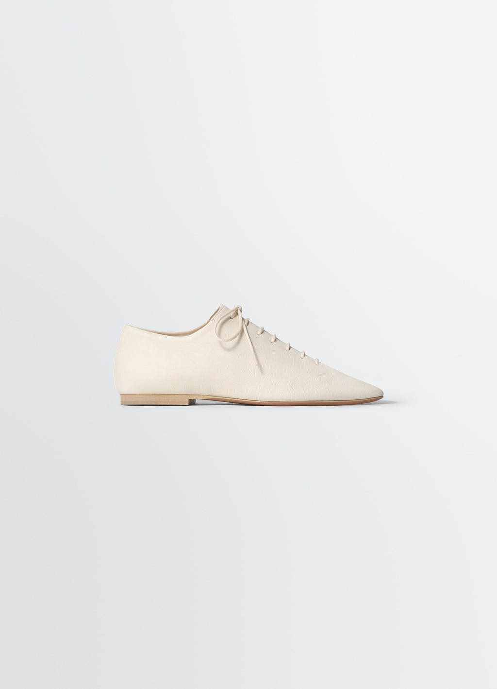 DERBIES CLASSIC FLAT SOURIS EN CUIR D'AGNEAU NAPA LAVÉ