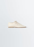 DERBIES CLASSIC FLAT SOURIS EN CUIR D'AGNEAU NAPA LAVÉ