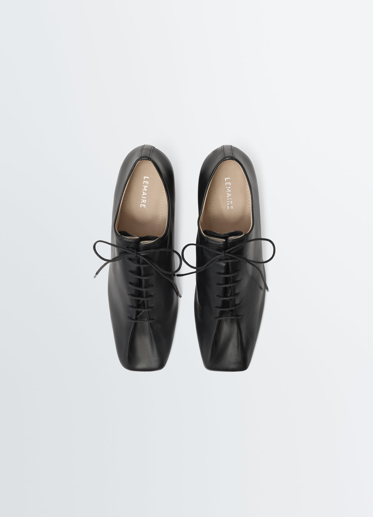 SOURIS CLASSIC DERBIES 55MM HEEL IN SHINY NAPPA LAMB LEATHER