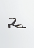 TONG SANDALS 50 MM HEEL IN SHINY NAPPA LAMB LEATHER