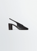 GLOVE SLINGBACK PUMPS 80 MM HEEL IN SMOOTH LAMBSKIN LEATHER