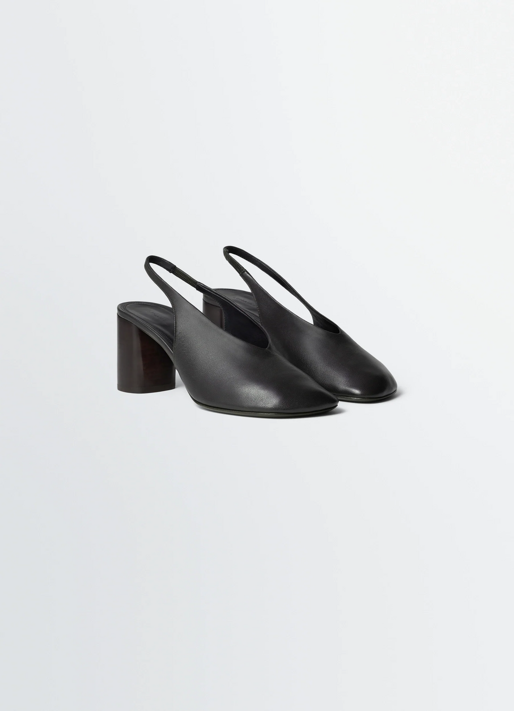 GLOVE SLINGBACK PUMPS 80 MM HEEL IN SMOOTH LAMBSKIN LEATHER