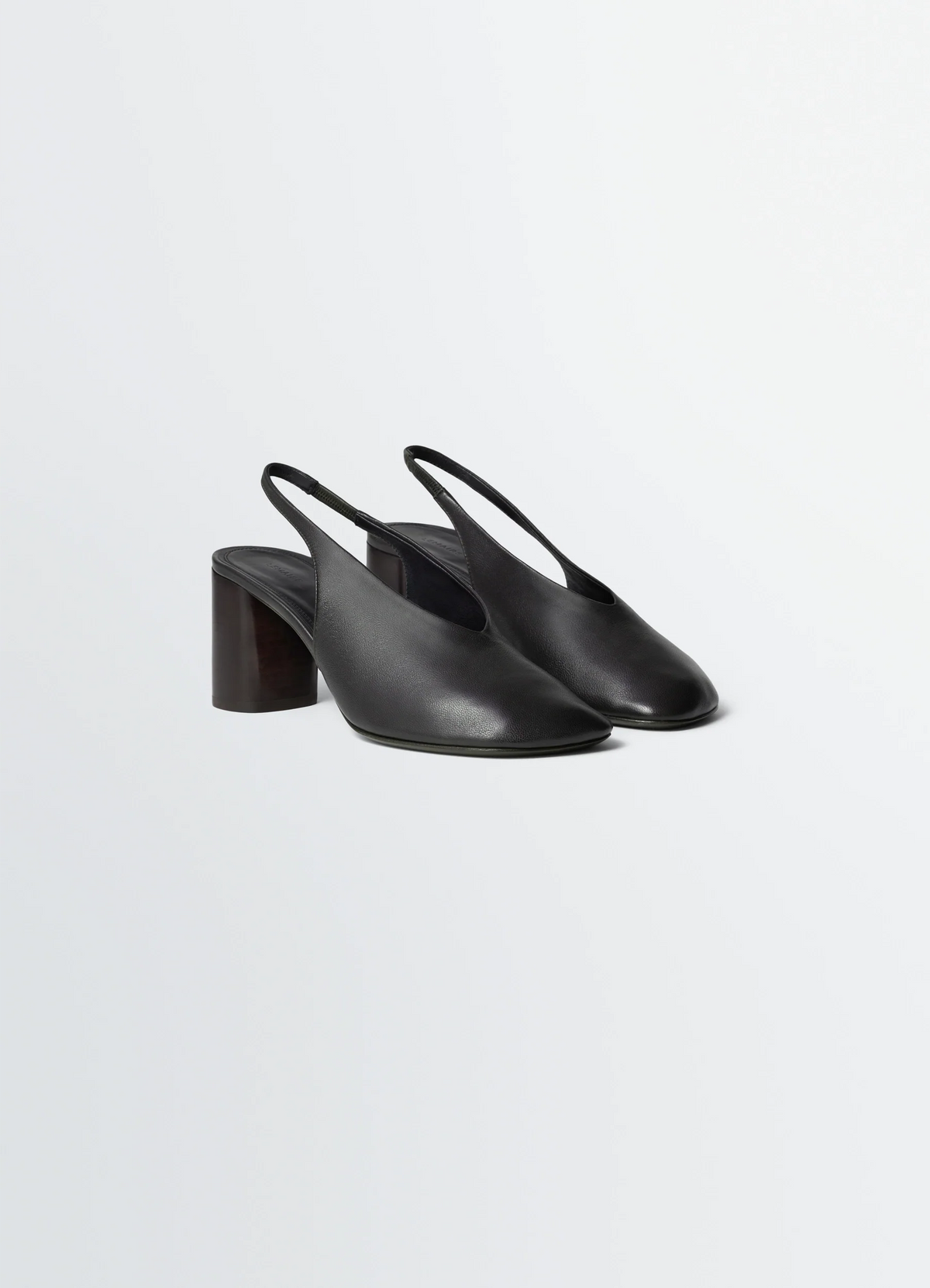 GLOVE SLINGBACK PUMPS 80 MM HEEL IN SMOOTH LAMBSKIN LEATHER