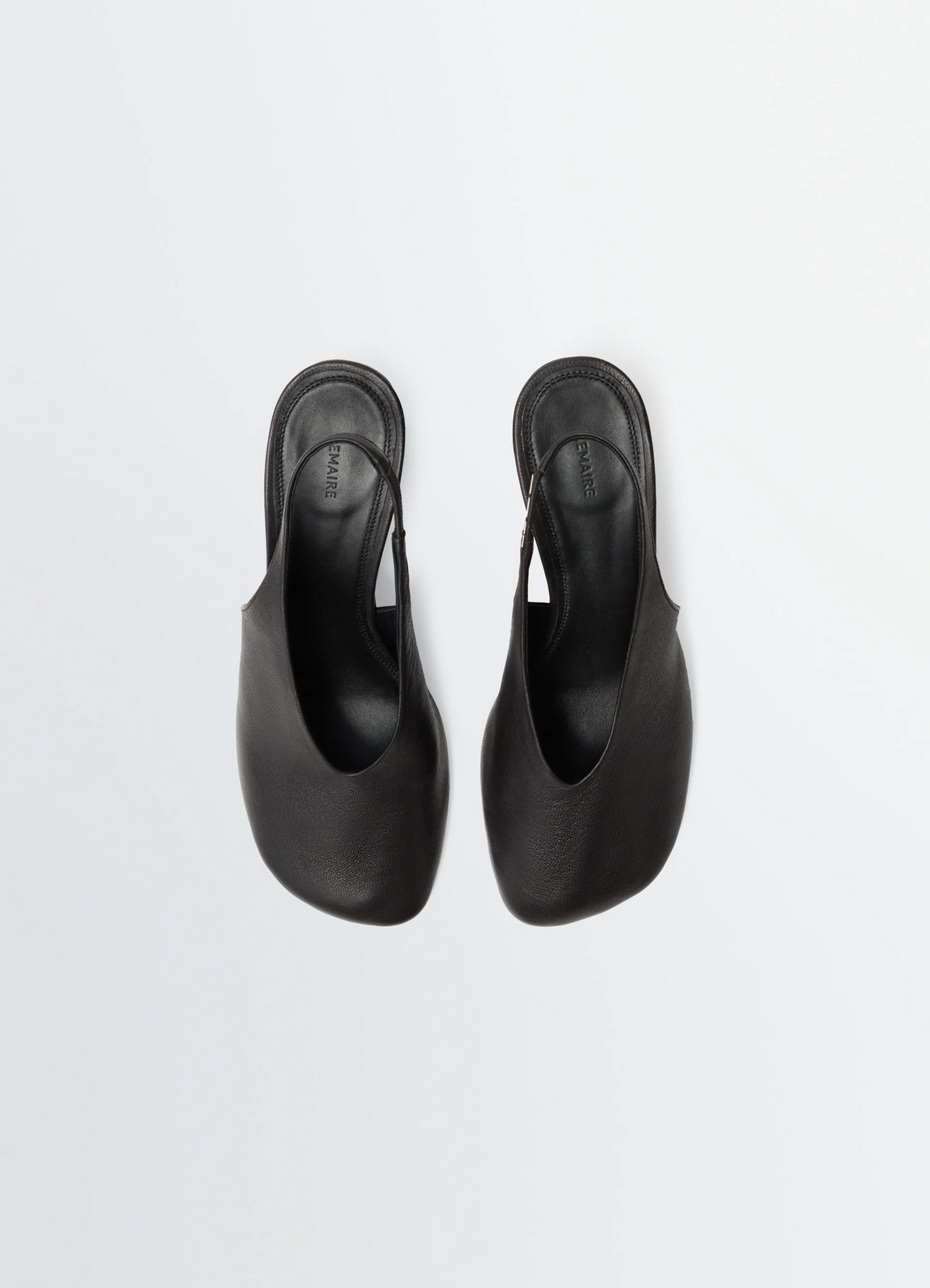 GLOVE SLINGBACK PUMPS 80 MM HEEL IN SMOOTH LAMBSKIN LEATHER