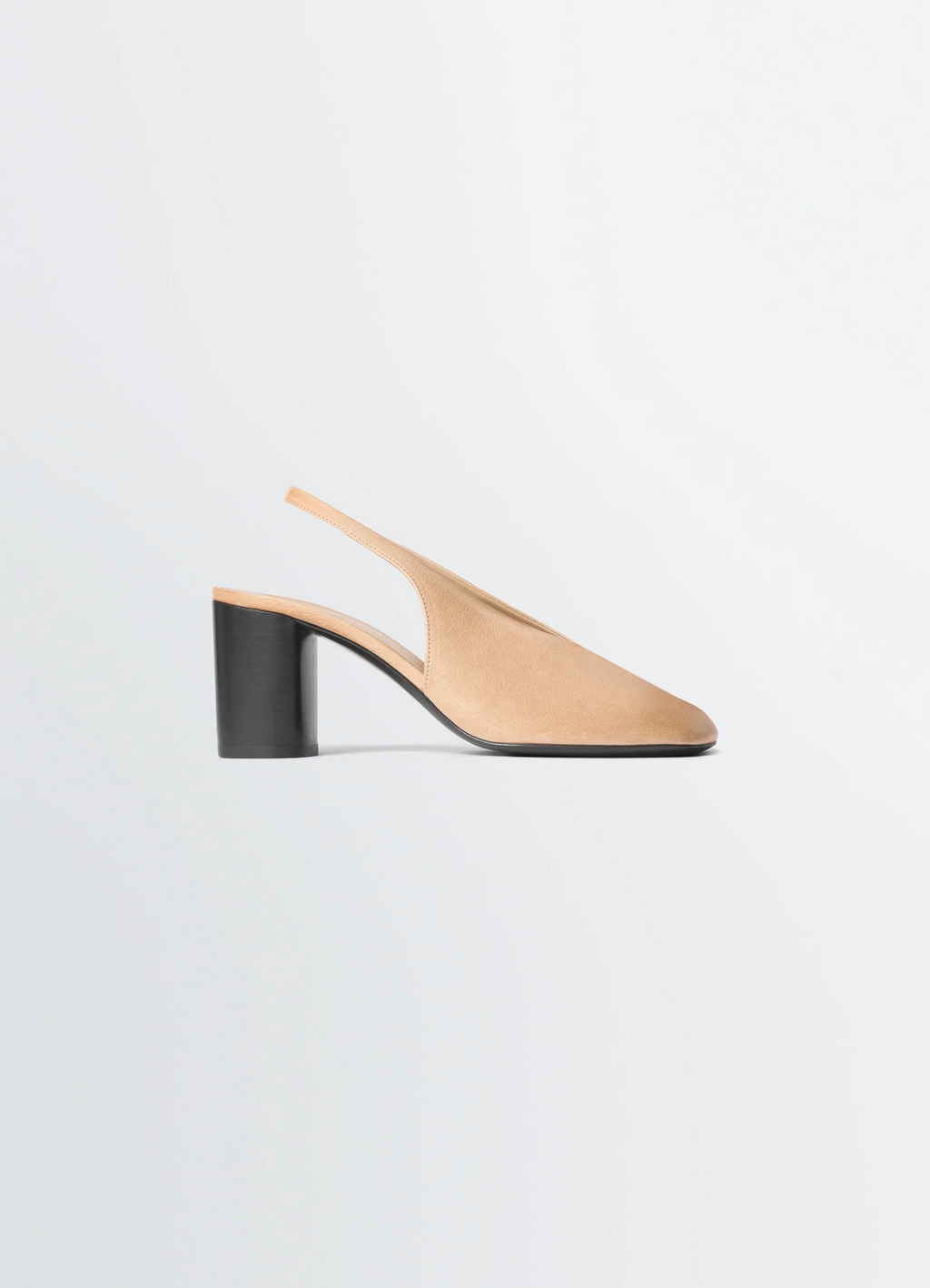 GLOVE SLINGBACK PUMPS 80 MM HEEL IN WASHED BUFFALO LEATHER