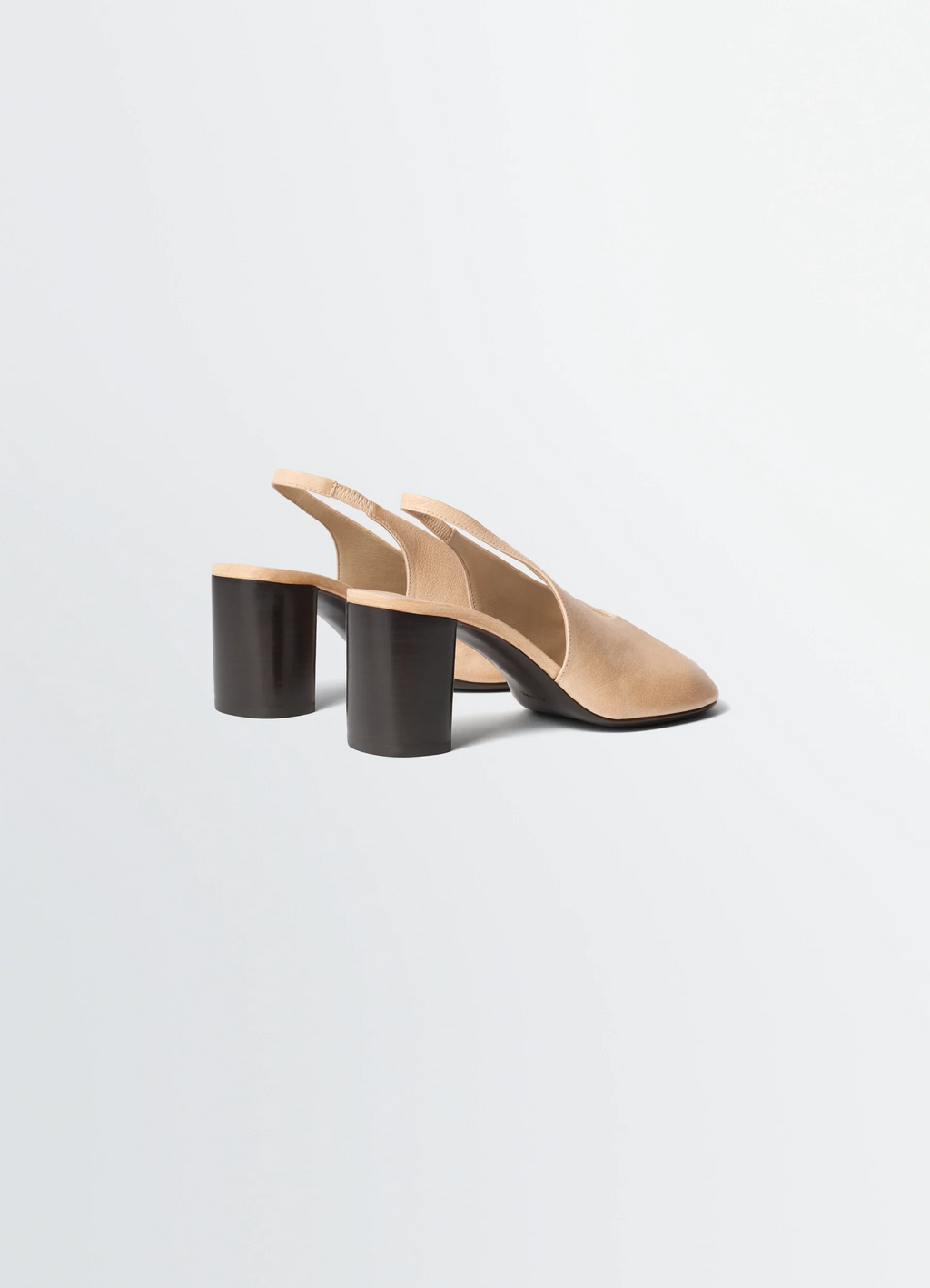 GLOVE SLINGBACK PUMPS 80 MM HEEL IN WASHED BUFFALO LEATHER