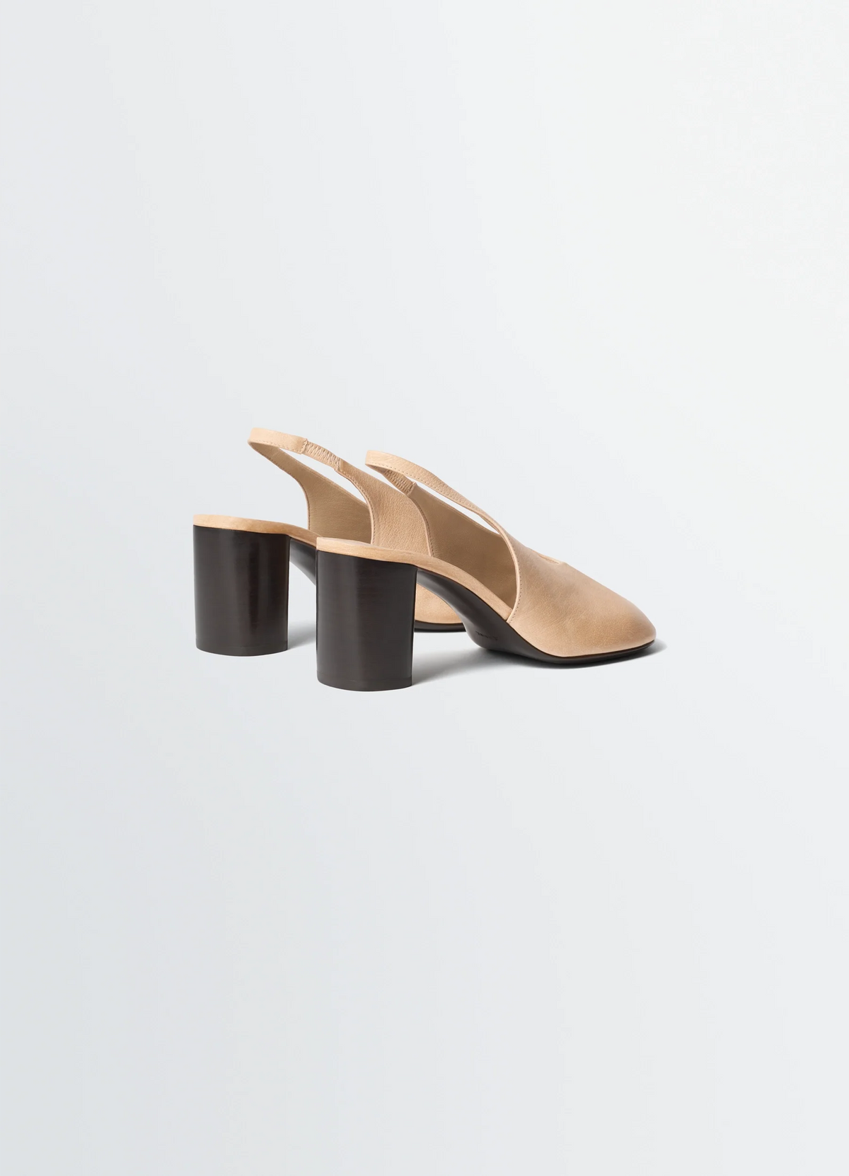 GLOVE SLINGBACK PUMPS 80 MM HEEL IN WASHED BUFFALO LEATHER