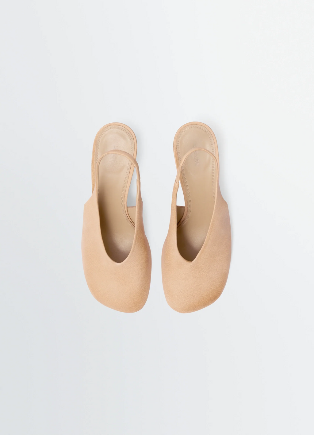 GLOVE SLINGBACK PUMPS 80 MM HEEL IN WASHED BUFFALO LEATHER