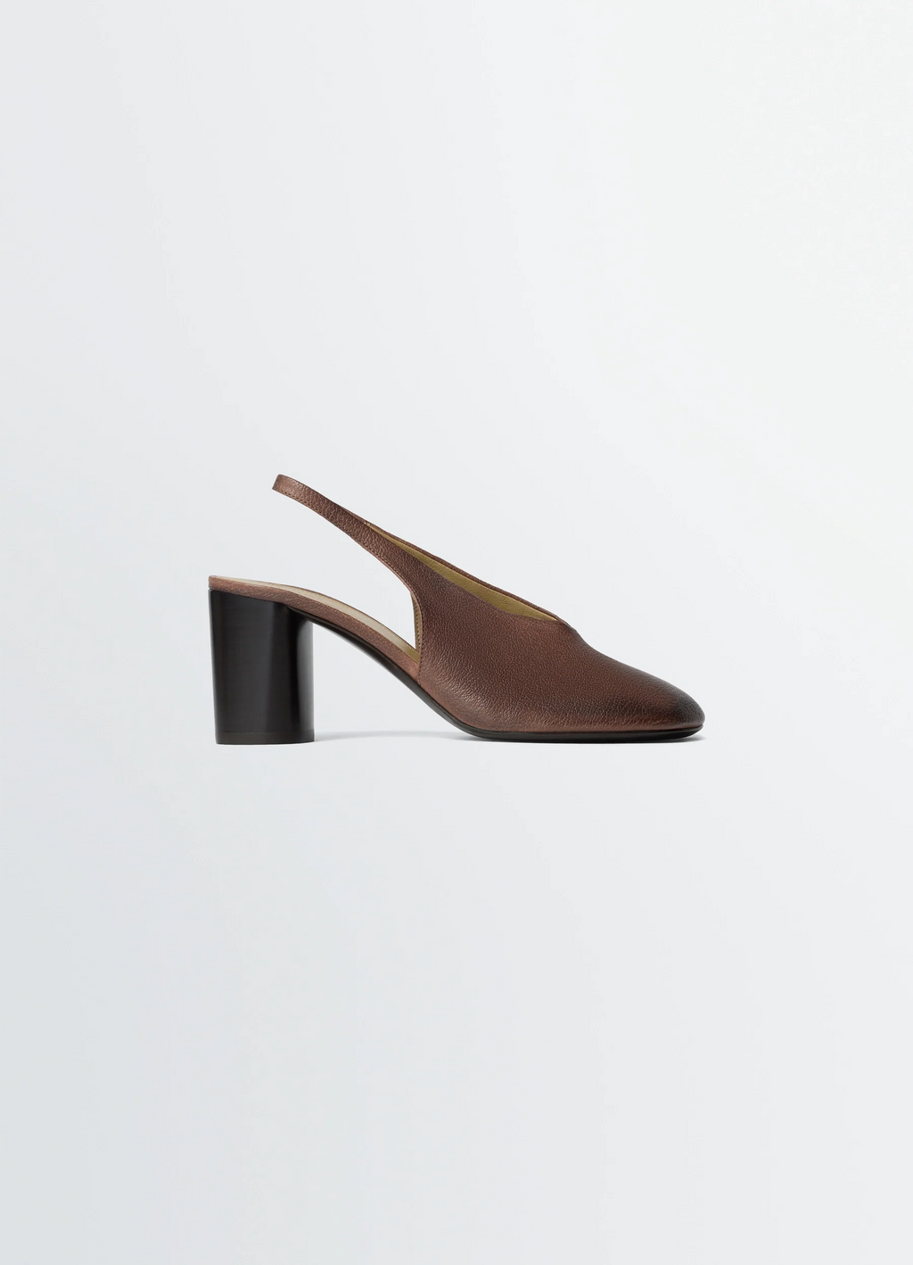 ESCARPINS SLINGBACK GLOVE TALON 80 MM EN CUIR DE BUFFLE LAVÉ