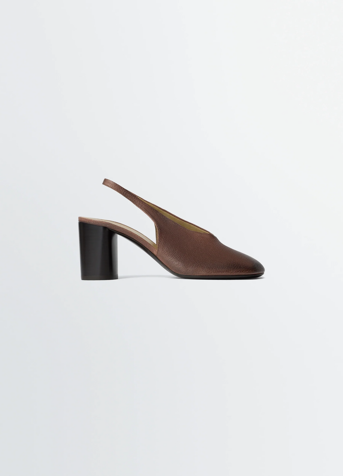 GLOVE SLINGBACK PUMPS 80 MM HEEL IN WASHED BUFFALO LEATHER