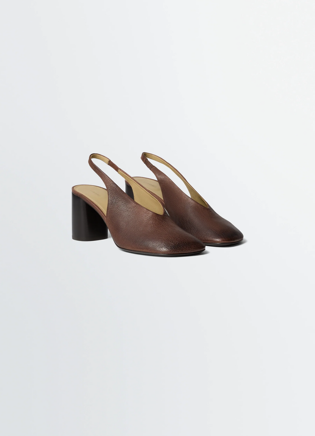 ESCARPINS SLINGBACK GLOVE TALON 80 MM EN CUIR DE BUFFLE LAVÉ