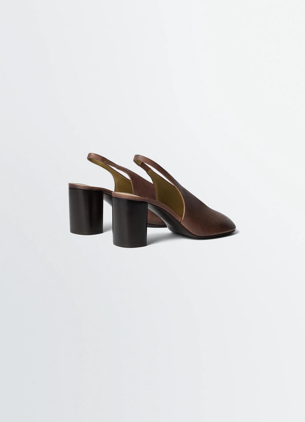 ESCARPINS SLINGBACK GLOVE TALON 80 MM EN CUIR DE BUFFLE LAVÉ