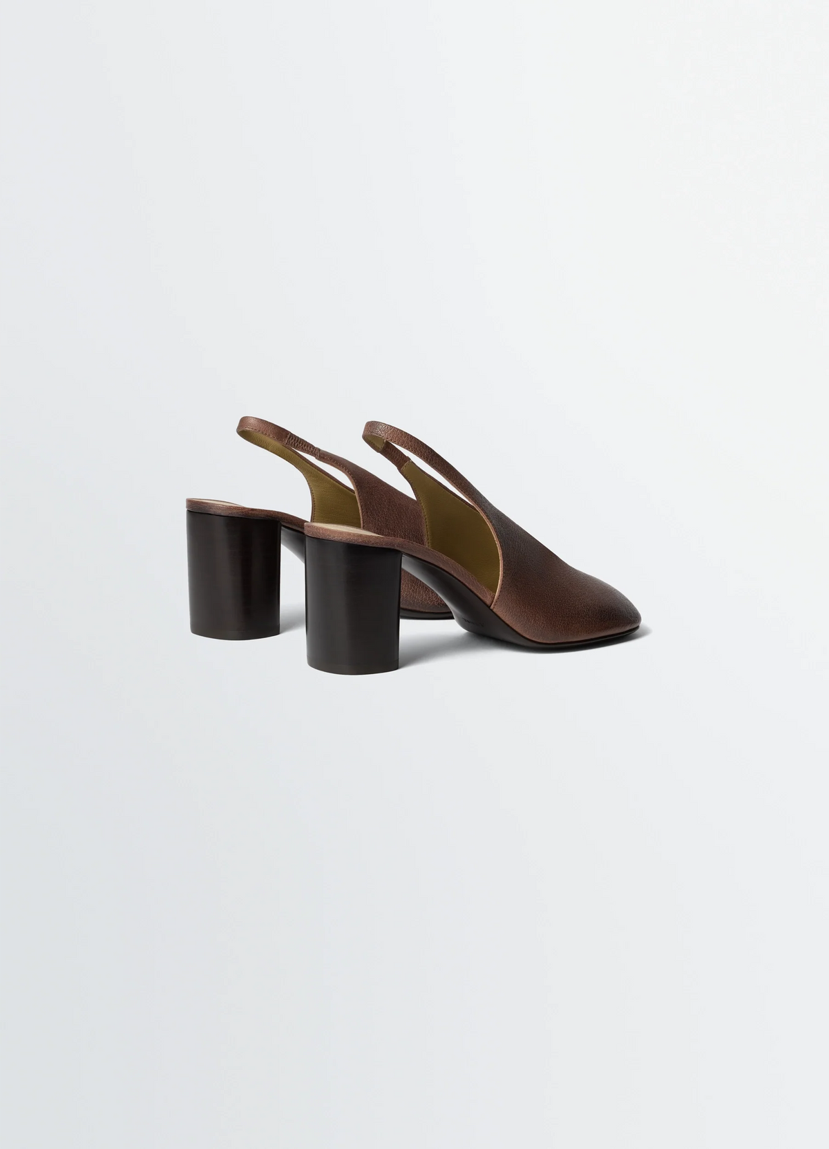 GLOVE SLINGBACK PUMPS 80 MM HEEL IN WASHED BUFFALO LEATHER