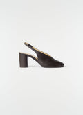 GLOVE SLINGBACK 80MM HEEL IN SHADED LAMBSKIN LEATHER