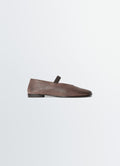 GLOVE BALLERINA IN WASHED BUFFALO LEATHER