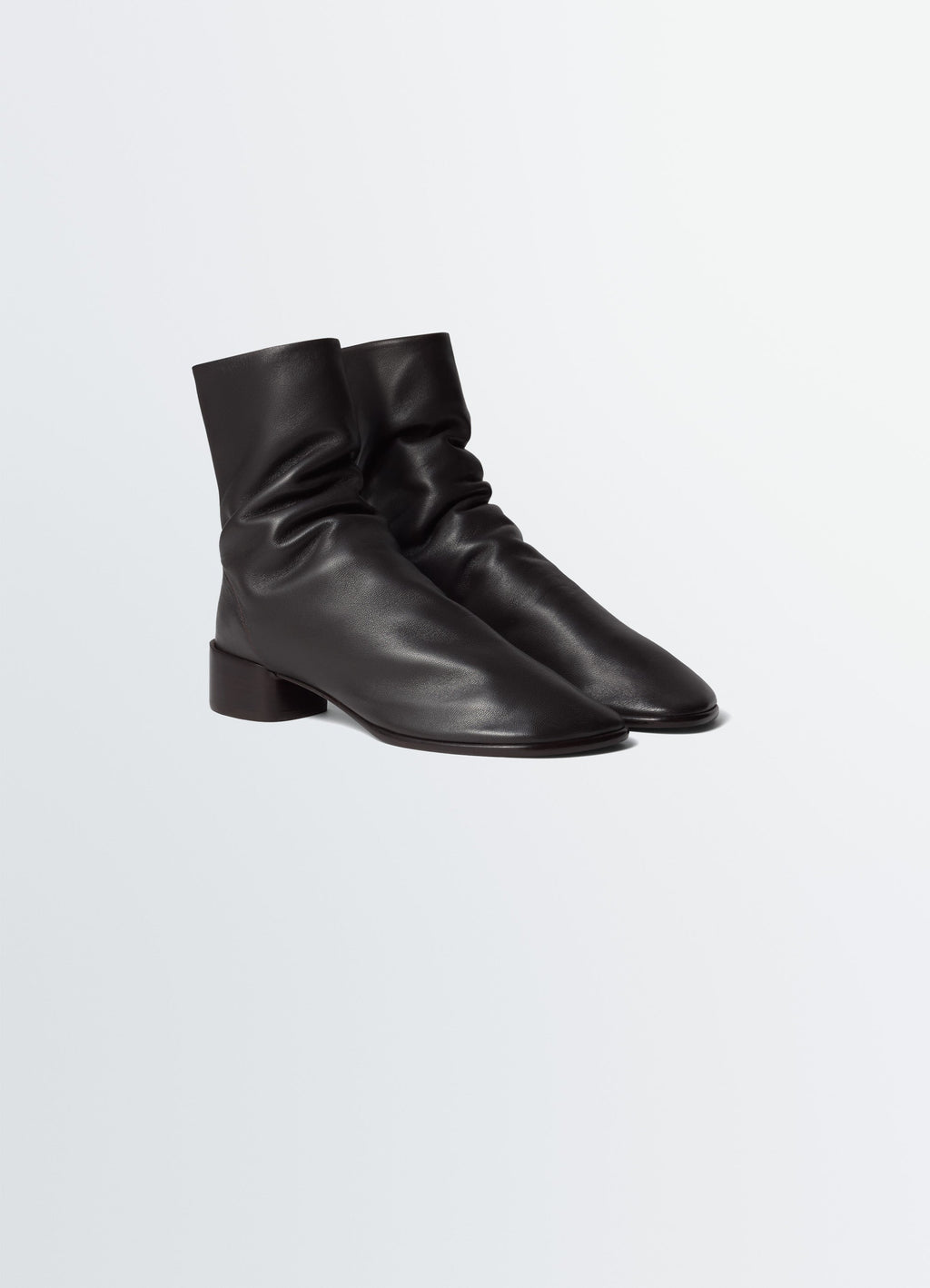 BOTTINES GLOVE À TALON DE 30 MM EN AGNEAU LISSE