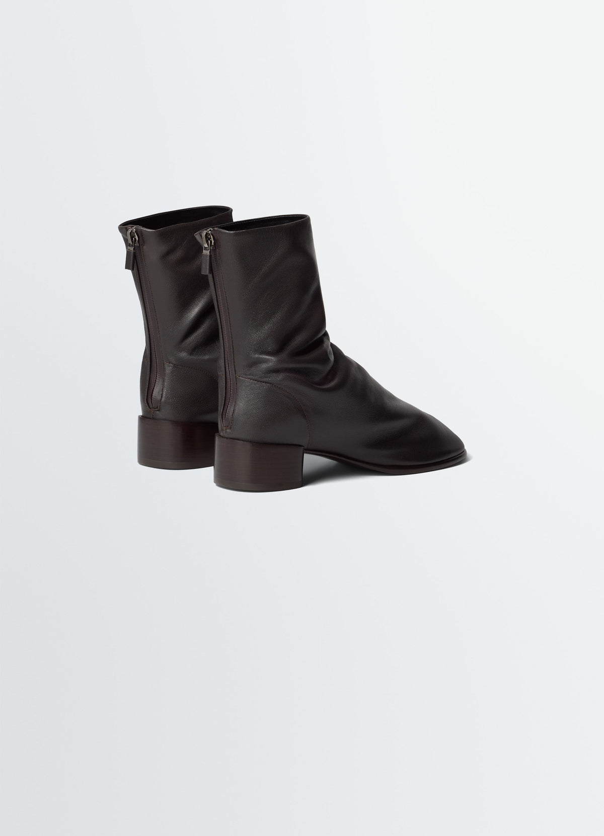 BOTTINES GLOVE À TALON DE 30 MM EN AGNEAU LISSE